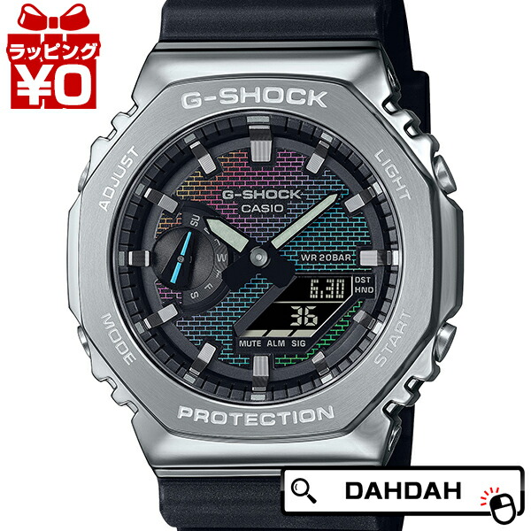 楽天市場】G-SHOCK Gショック メタルカバード レインボー文字板 GM
