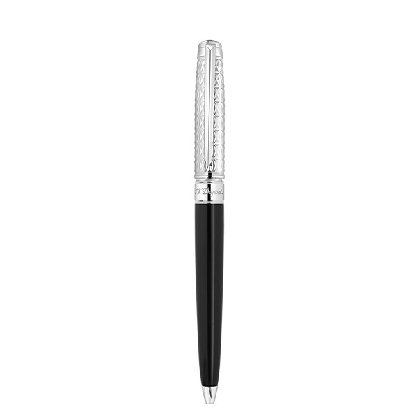 【2,000円OFFクーポン利用で】S.T.DUPONT エス・テー・デュポン 425070M ボールペン ブラック シルバー 国内正規品 送料無料|腕時計 Chronostaff DAH DAH