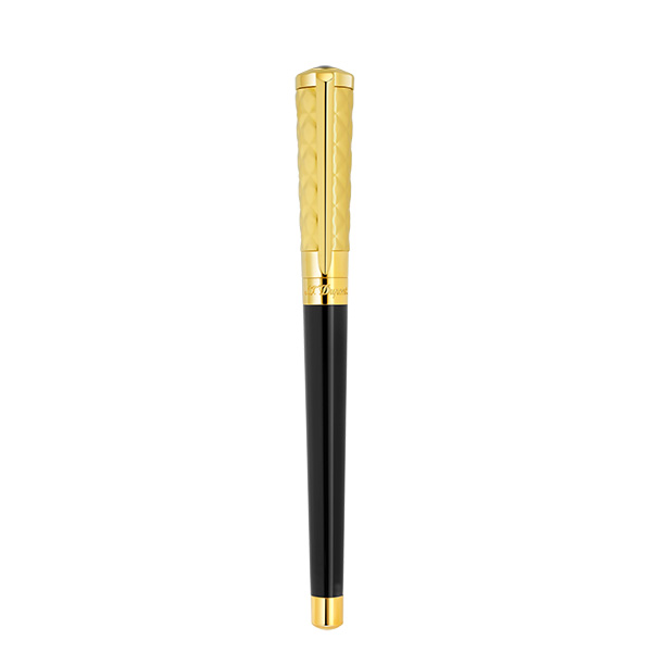【2,000円OFFクーポン利用で】S.T.DUPONT エス・テー・デュポン 460221F 万年筆 14K ブラック 国内正規品 送料無料|腕時計 Chronostaff DAH DAH