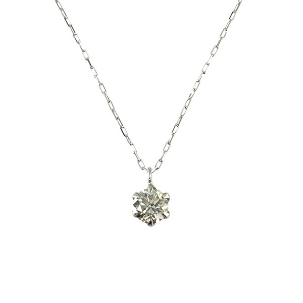【2,000円OFFクーポン利用で】ネックレス プラチナ ダイヤモンド 0.18ｃｔ 一粒 ペンダントネック ネックレス Pt950 850 検査済み天然ダイヤモンド