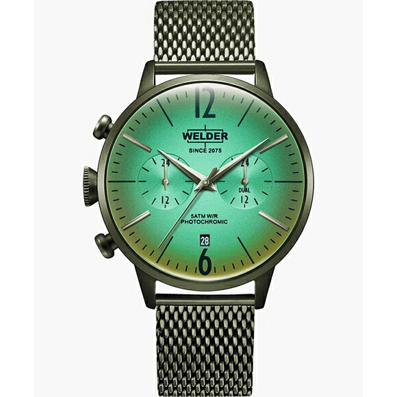 【2,000円OFFクーポン券当て嵌めるで】WELDER ウェルダー MOODY DUAL TIME 42MM WWRC811 メンズウオッチ 国内決まり品 貨物輸送無料 メンズ腕時計-腕時計