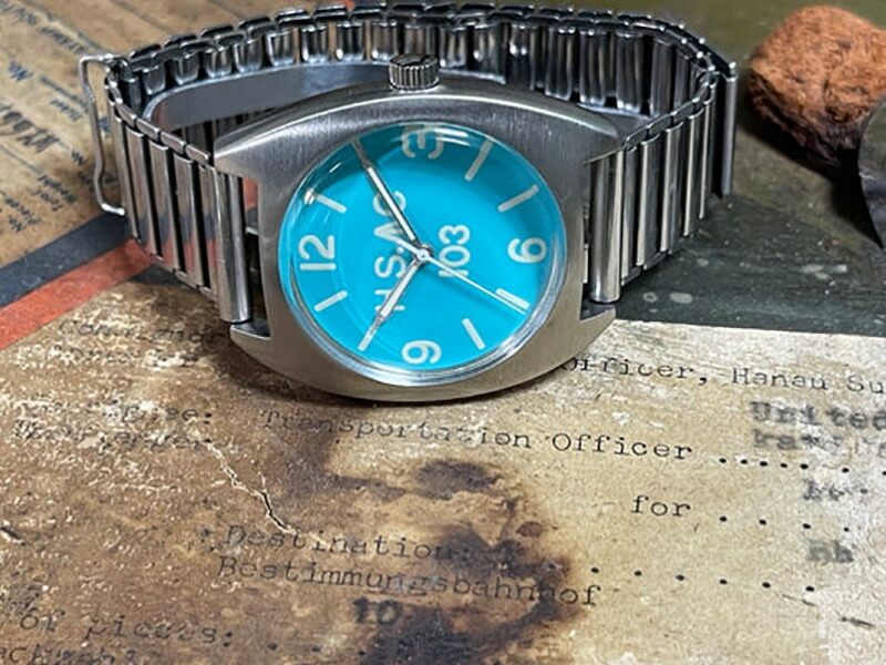 【10％OFFクーポン利用で】M.R.M.W. モントルロロイ ミリタリーウォッチ Royal 0052 H.S. Blue ブルー 青 0052-blu-18-08BB メンズ 国内正規品 送料無料