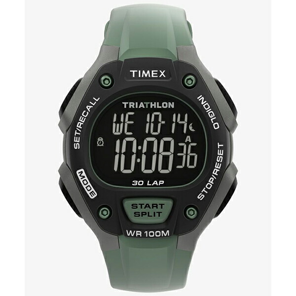 TIMEX タイメックス トライアスロン クラシック 30ラップ グリーン 軽量 スポーツウォッチ TW5M67300 ユニセックス 男女兼用腕時計 国内正規品 送料無料