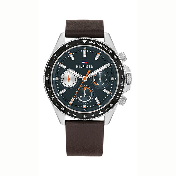 【10％OFFクーポン利用で】TOMMY HILFIGER トミーヒルフィガー クロノグラフ ダークグレー ダークブラウン 1792208 メンズ 腕時計 国内正規品 送料無料