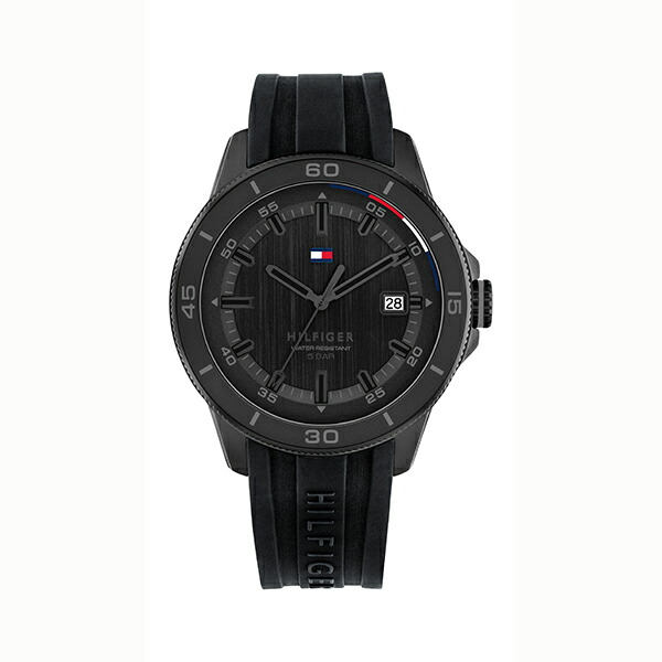 【10％OFFクーポン利用で】TOMMY HILFIGER トミーヒルフィガー アルミベゼル オールブラック 1792226 メンズ 腕時計 国内正規品 送料無料