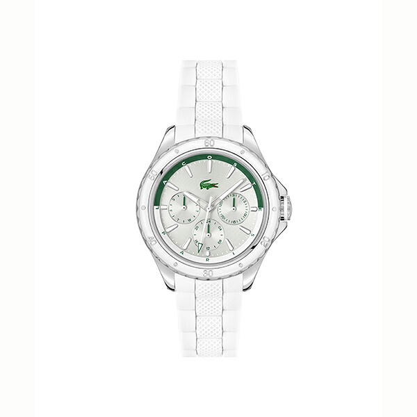 【2,000円OFFクーポン券当て嵌めるで】LACOSTE ラコステ クロノグラフ しろがね色 白いこと 2001456 レディース ウオッチ 国内決まり品 貨物輸送無料 レディース腕時計-腕時計