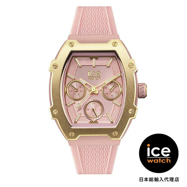 【2,000円OFFクーポン利用で】ICE WATCH アイスウォッチ ピンク/ゴールド トノー型 軽量 アルミ製ケース デイト マルチファンクション クォーツ 022863 レディース 腕時計 国内正規品 送料無料｜腕時計 Chronostaff DAH DAH