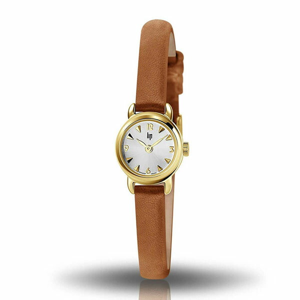 【10%OFFクーポン利用で】LIP リップ ゴールド ライトブラウンレザーストラップ クラシカル パリジェンヌスタイル オンオフ兼用 671196 レディース 腕時計 国内正規品 送料無料|腕時計 Chronostaff DAH DAH