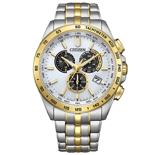 CITIZEN COLLECTION シチズン寄せあわせ エコ・運転電磁波時辰儀 クロノグラフ ゴールド部分品 CB5874-65A メンズ ウオッチ 国内定め事品 貨物輸送無料