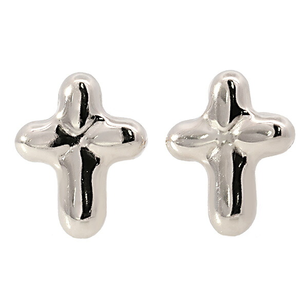 【10％OFFクーポン利用で】（183780）プラチナ クロス ピアス PT900 十字架ピアス 小さめ ピアス レディース 女性