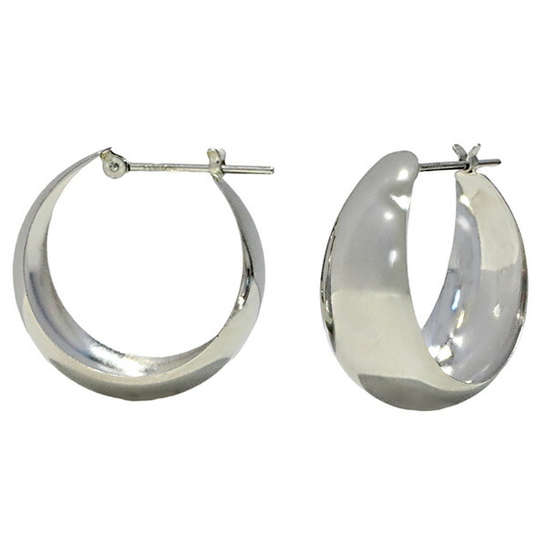 【10％OFFクーポン利用で】（pm1020）日本製 ピアス プラチナ フープピアス pt900 フープピアス プラチナピアス ムーンピアス 月甲 甲丸 ピアス 地金ピアス 石なし 月甲ピアス 10mm×20mm