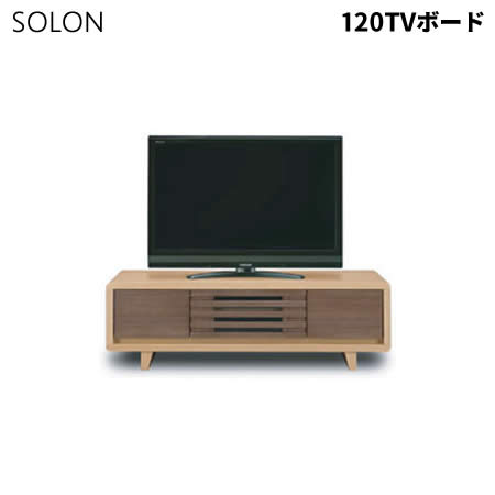 【貨物輸送無料】ソロン 幅120珊 TVゲーム盤 置き目ゲーム盤 テレビ受像機ゲーム盤 テレビ受像機台 透かし彫り 木製 SOLON LBR ウォール中毒者突板 うしろ押し開けはなし扉 納める フルオープンレール 北欧 今めかしい ヴィデオディスク納める 一般受け サンキ