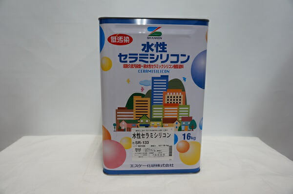 knaさん専用 水性セラミシリコン3分艶 N-25 エスケー化研 水性セラミシリコン N-85 半艶 16Kg | ペンキ