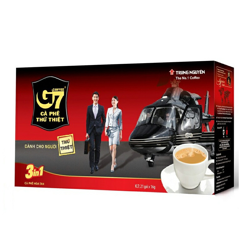 楽天市場 インスタントコーヒー ベトナムコーヒー G7 3 In 1 コーヒー ミルク 砂糖入り カフェオレ風 甘党 お土産 チュングエン Trung Nguyen 袋入り 24セット 合計480杯分 醍醐倉庫蔵出し 楽天市場店