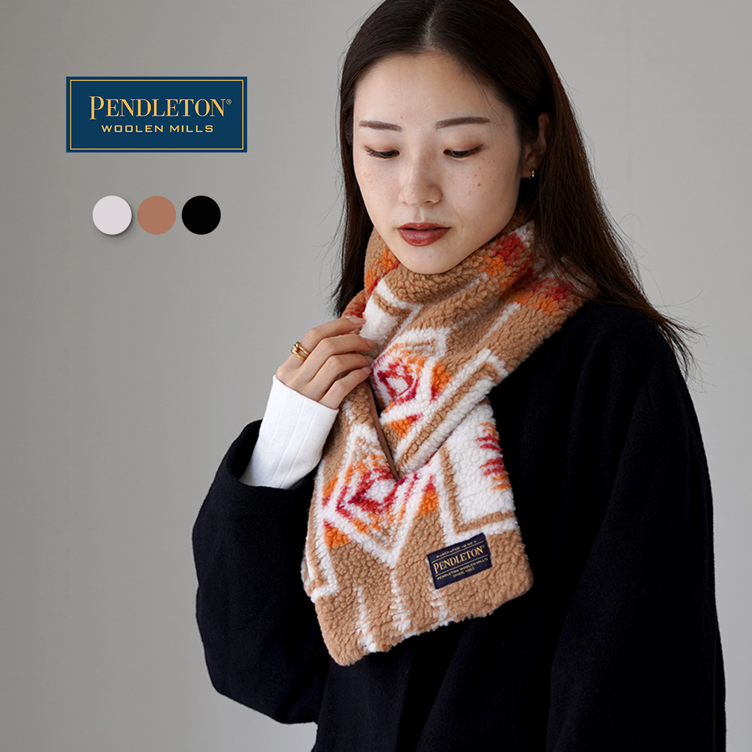 【美品】ペンドルトン マフラー ベージュ PENDLETON ペンドルトン マフラー ユニセックス UC DOWN MUFFLER