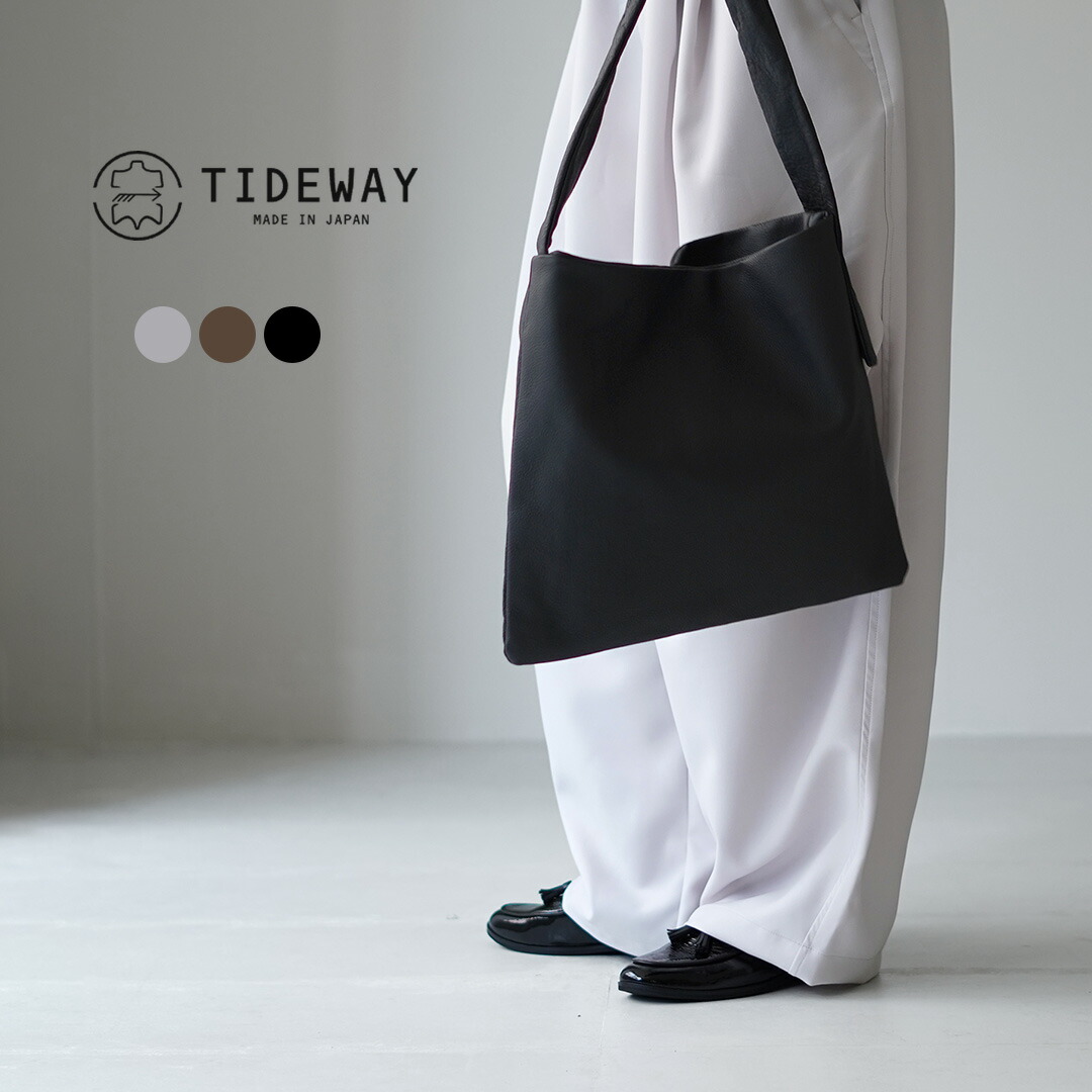 【10％OFFクーポン対象】TIDEWAY（タイドウェイ） PUF ワンハンドル TOTE/M / レディース 本革 トートバッグ 日本製 A4 オフィスカジュアル 17,963円