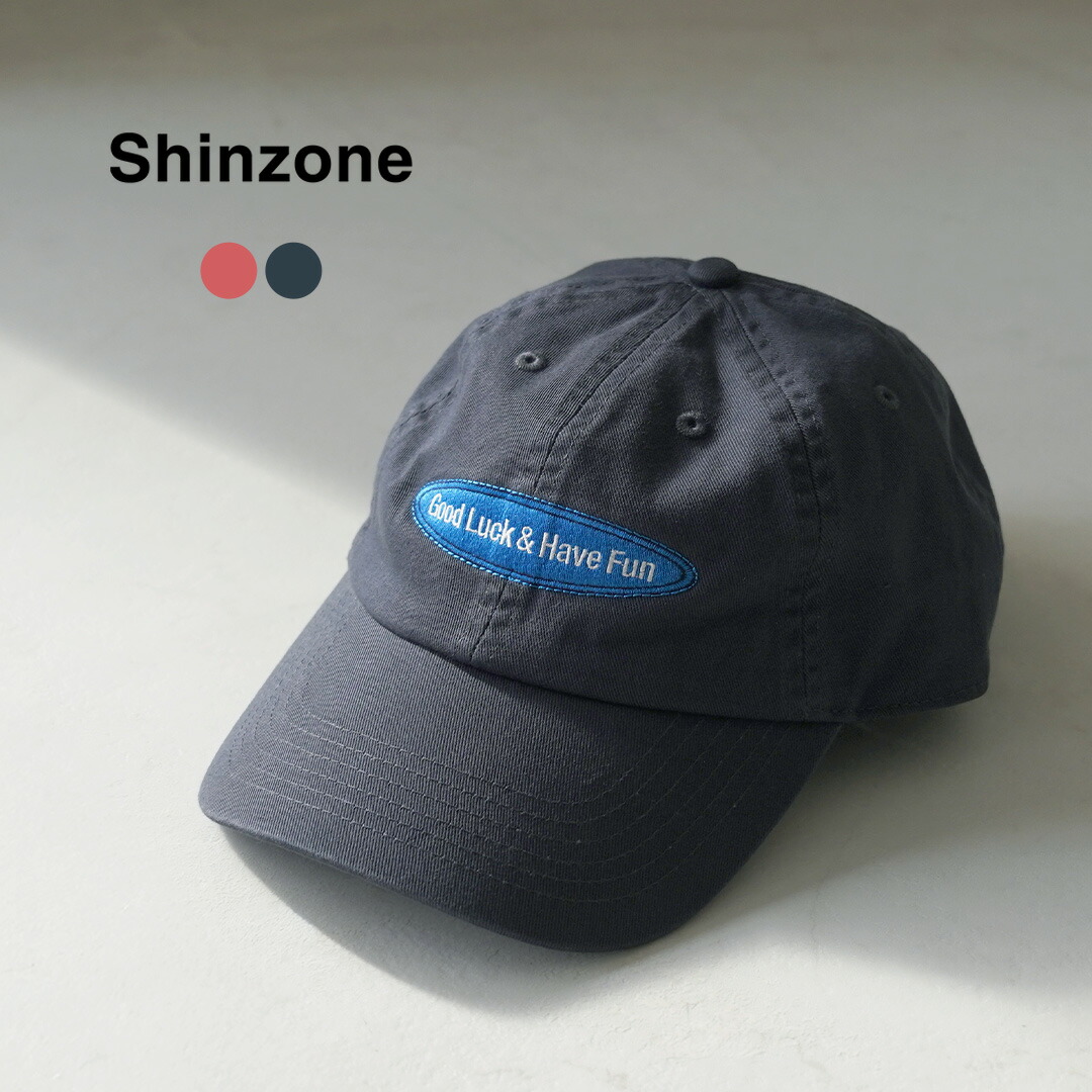 【10%OFFクーポン対象】SHINZONE(シンゾーン) グッドラック&ハブファン キャップ 26SMSIT02 / レディース 帽子 刺繍 Good Luck & Have Fun CAP