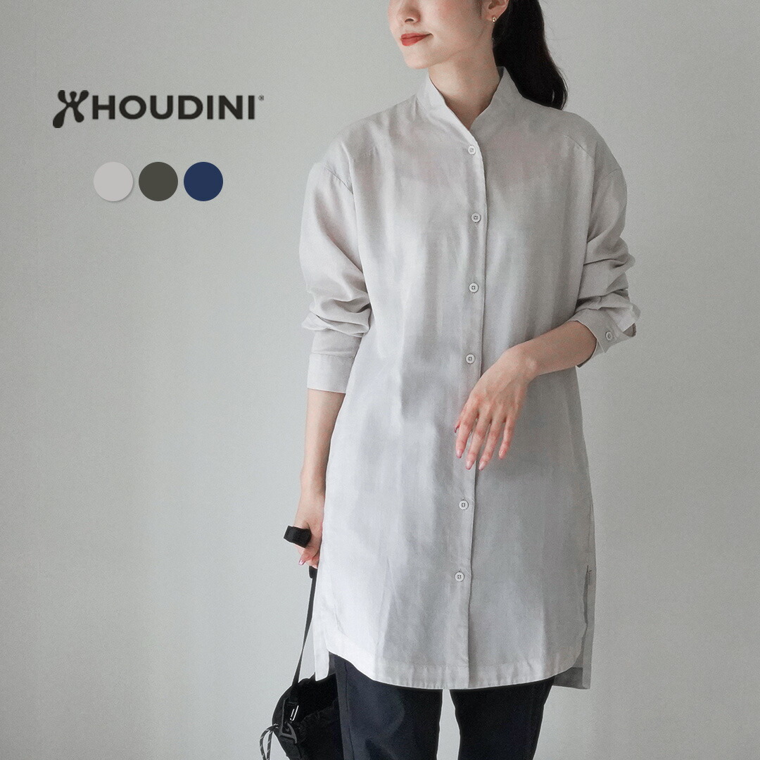 【50％OFF】HOUDINI（フディーニ/フーディニ） WS ツリードレス ワンピース / チュニック 長袖 シャツ 透湿 速乾 羽織 アウトドア 登山 WS Tree Dress【セール】｜GochI by ROCOCO