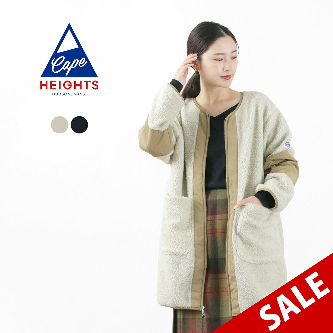 【50％OFF】CAPE HEIGHTS（ケープハイツ） ベテル フリースジャケット レディース アウター 羽織り ボア メッシュ Vネック 切り替え ミドル丈 WMNS BETHEL FLEECE【セール】 13,860円
