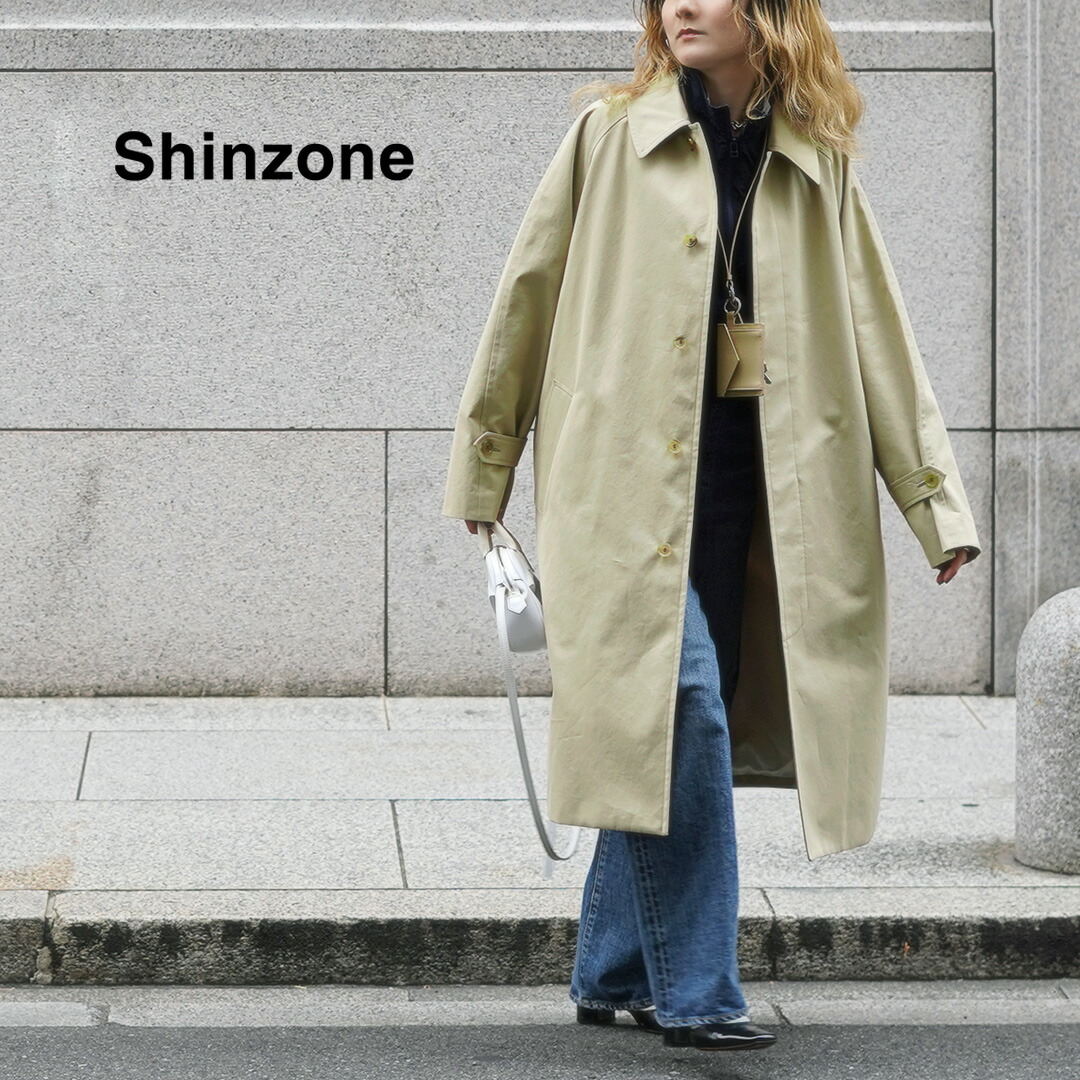 【10％OFFクーポン対象】SHINZONE（シンゾーン） ステンカラーコート 25SMSCO01 / レディース ライトアウター ロング 日本製 SOUTIEN COLLAR COAT / sz25ss｜GochI by ROCOCO