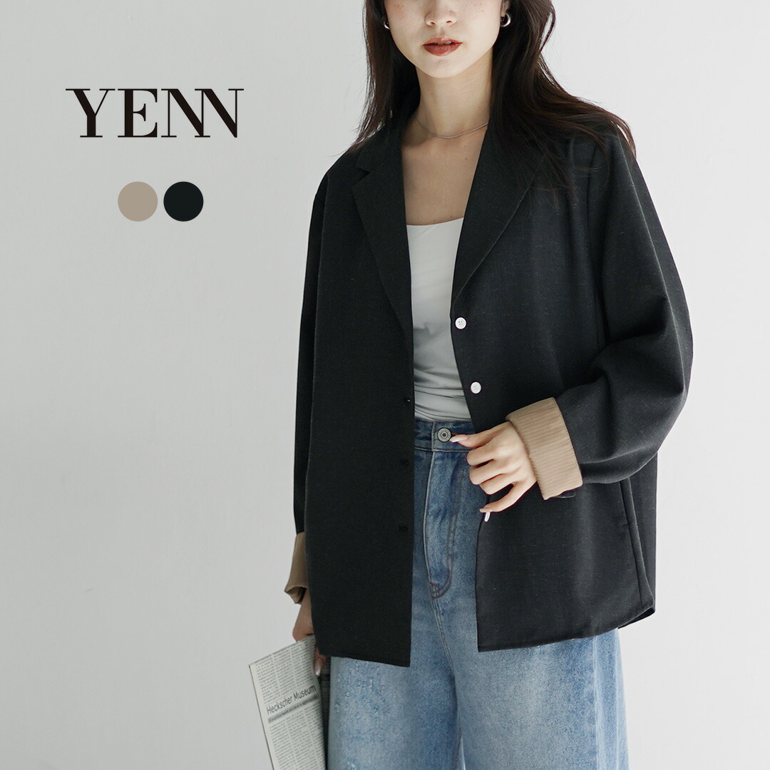 YENN（イェン） リネンミックス シャツジャケット / レディース ライトアウター 羽織 無地 春 LINEN MIX SHIRT JK / pl2