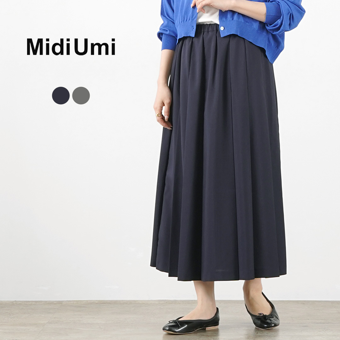楽天市場】【30％OFF】MIDIUMI（ミディウミ） デニム プリーツスカート 