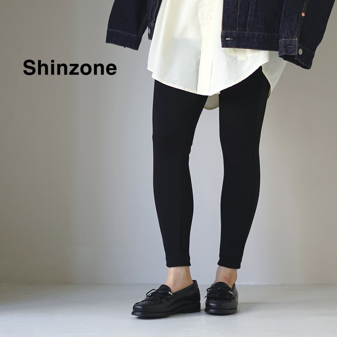 SHINZONE（シンゾーン） ニットジョーゼットレギンス 25SMSPA11 / レディース ボトムス パンツ 細身 スキニー ウエストゴム 総ゴム ストレッチ KNIT GEORGETTE LEGGINGS / sz25ss｜GochI by ROCOCO