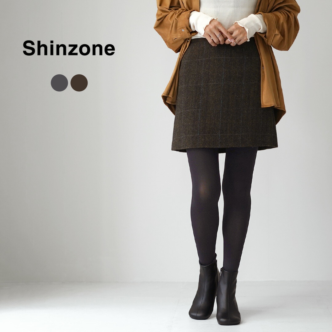 ヘリンボーンミニスカート ブラックとホワイト 楽天市場】【SALE 30％OFF】THE SHINZONE（シンゾーン