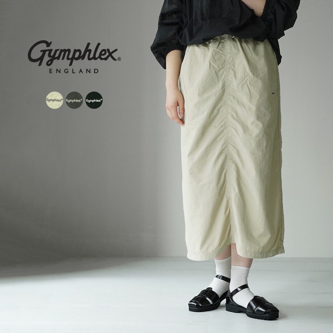 【10％OFFクーポン対象】GYMPHLEX（ジムフレックス） イージー スカート / レディース ロング ウエストゴム 総ゴム