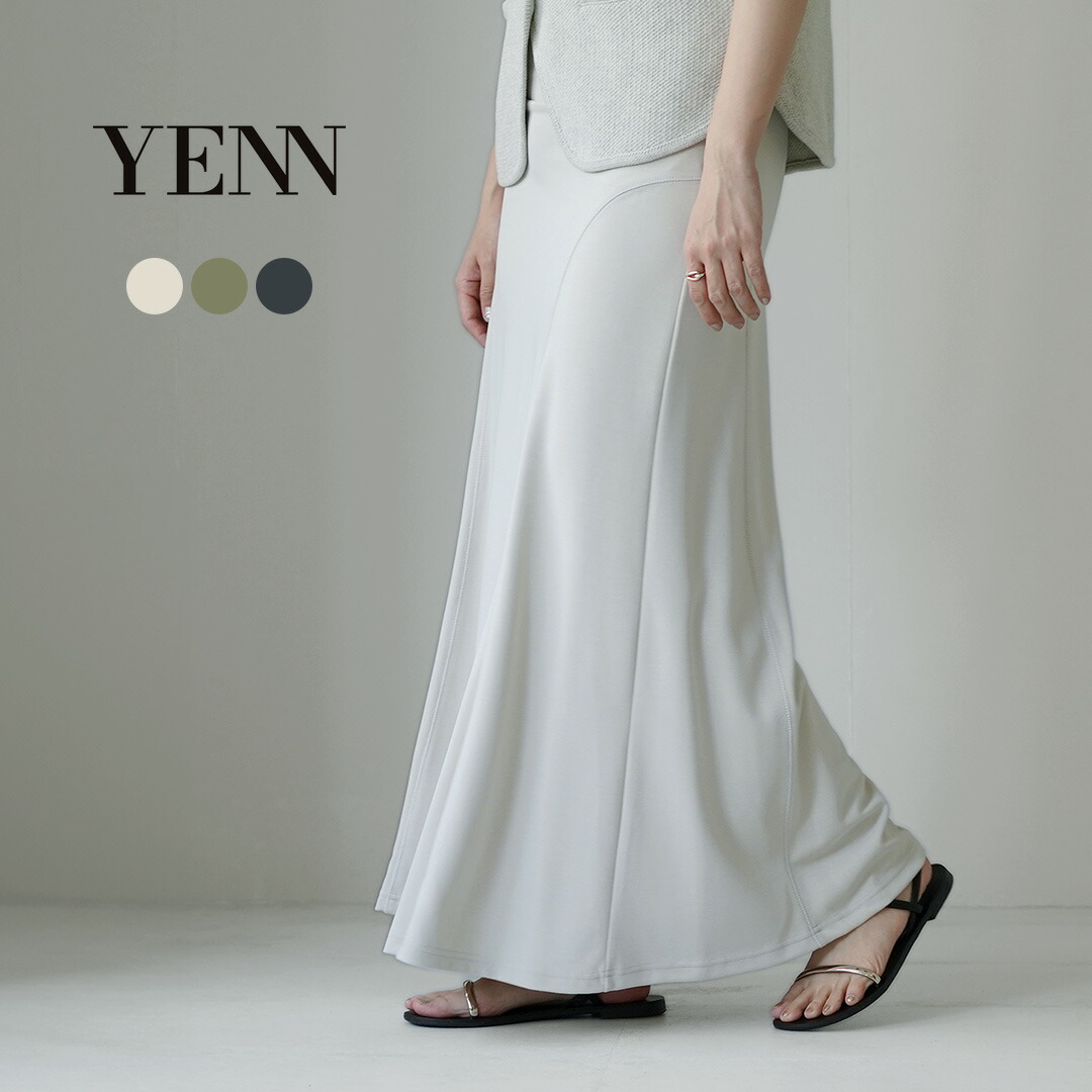 YENN（イェン） フィブリル ジャージースカート / レディース ロングスカート マキシ ストレッチ｜GochI by ROCOCO