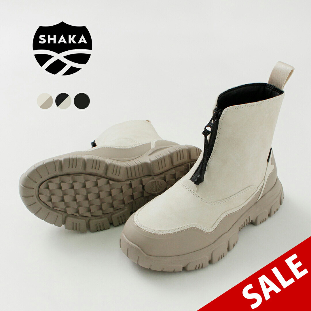 【50％OFF】SHAKA（シャカ） トレック ジップ ブーティー エーティー / レディース ブーツ ショート 靴 難燃 撥水 アウトドア キャンプ 焚火 TREK ZIP BOOTIE AT【セール】