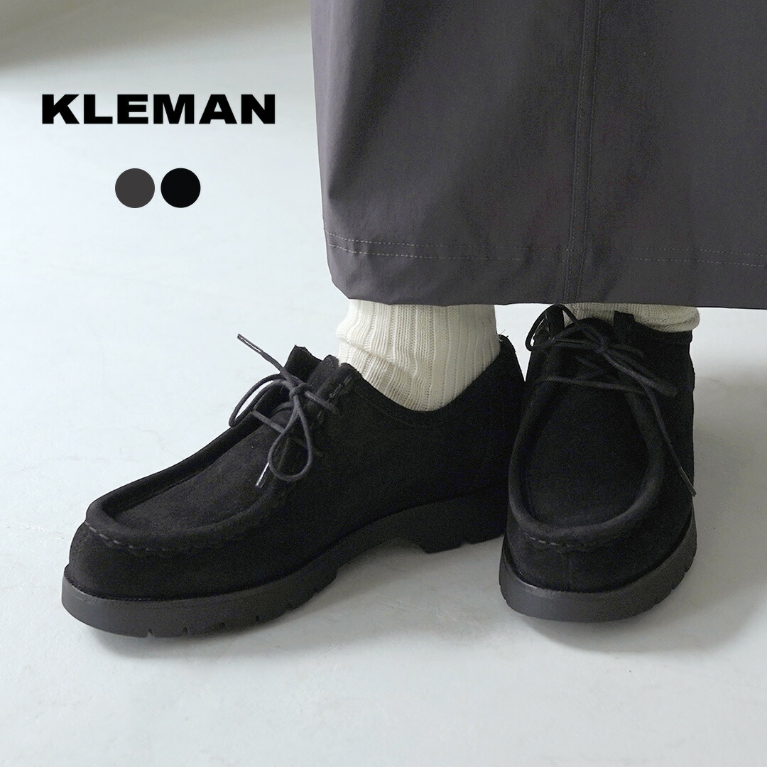 monchi KLEMAN クレマン パドレ チロリアンシューズ 38 黒 KLEMAN（クレマン） パドロール PADROR チロリアンシューズ レース