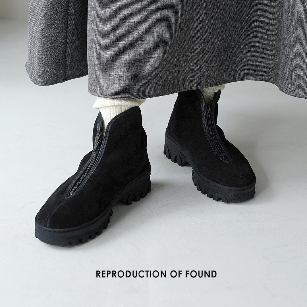 【20％OFF】REPRODUCTION OF FOUND（リプロダクション オブ ファウンド） ロシアン ミリタリー ブーツ / レディース 革靴 シューズ ショートブーツ レザー 牛革 スエード 耐水 ワーレンキ RUSSIAN MILITARY【セール】