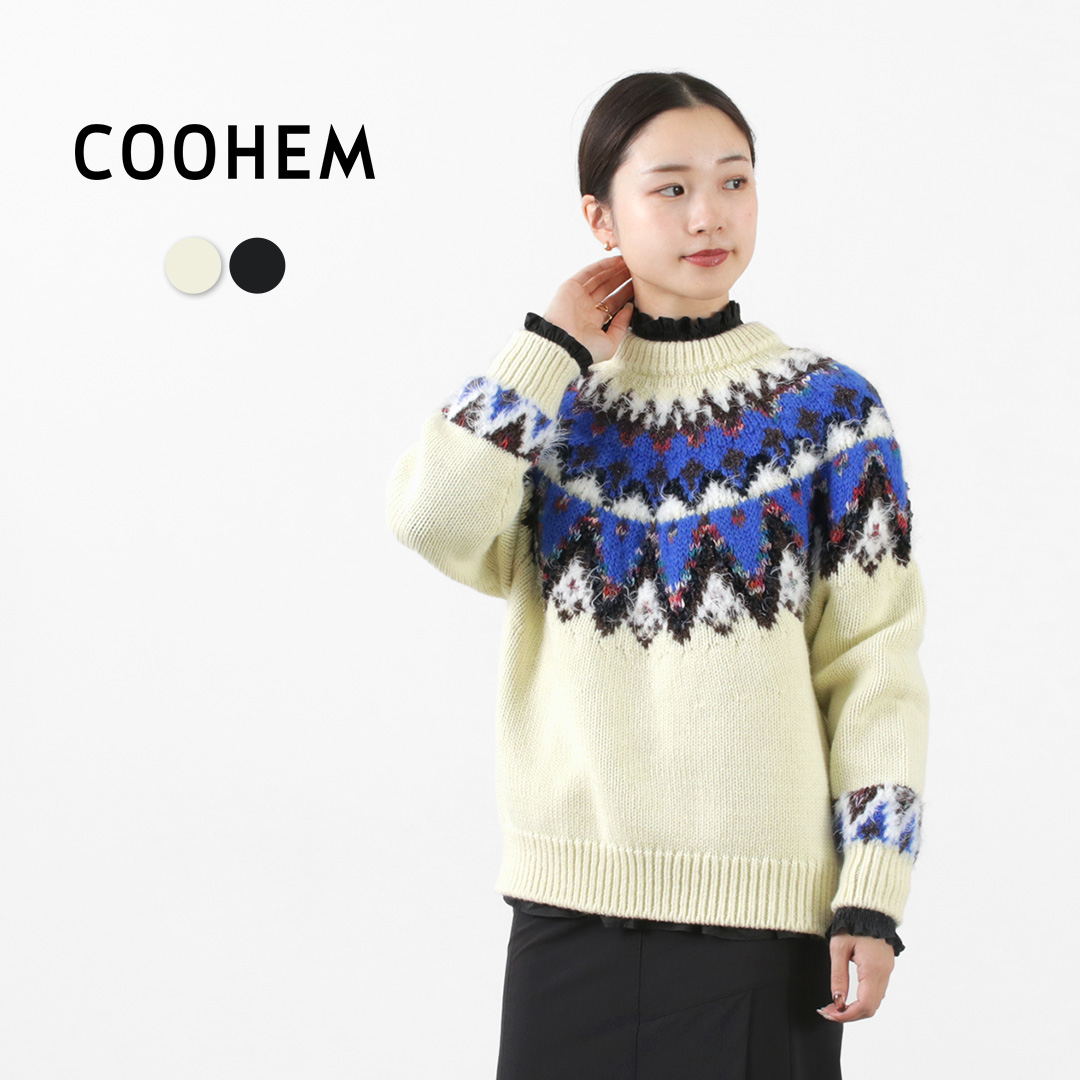 楽天市場】COOHEM（コーヘン） ノルディック ニット プルオーバー