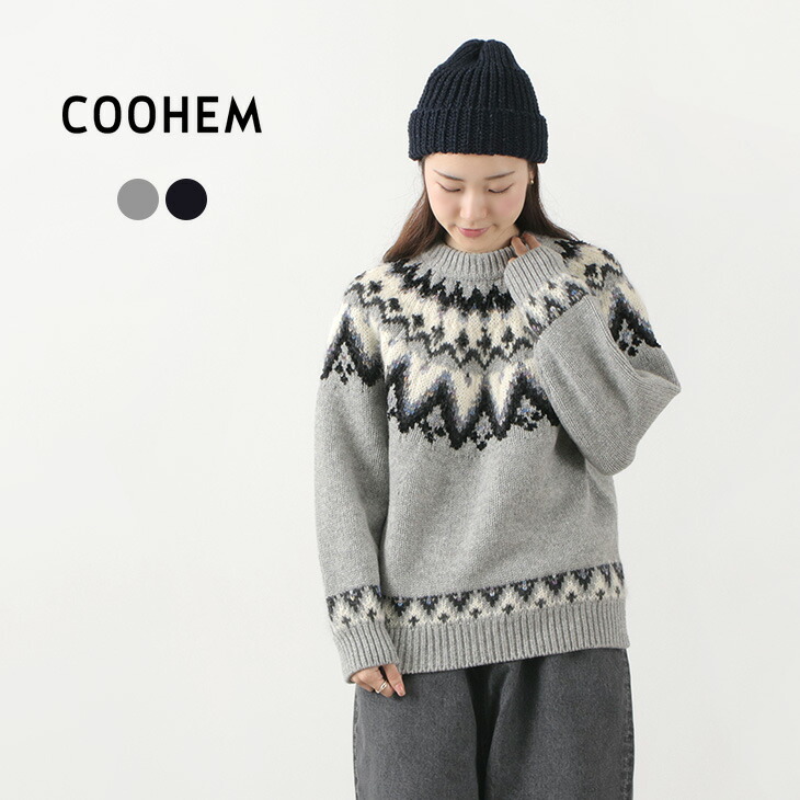 のオンラインショップ コーヘン coohem NORDIC TWEED PO ニット