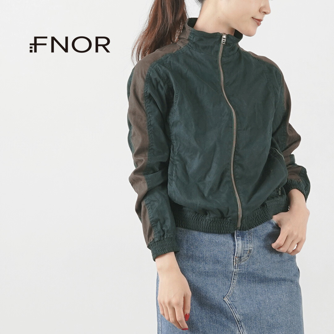 FNOR(エフノア) ベルベティ トラックジャケット / メンズ レディース ブルゾン ジップアップ ジャージ 伸縮 日本製 / osl