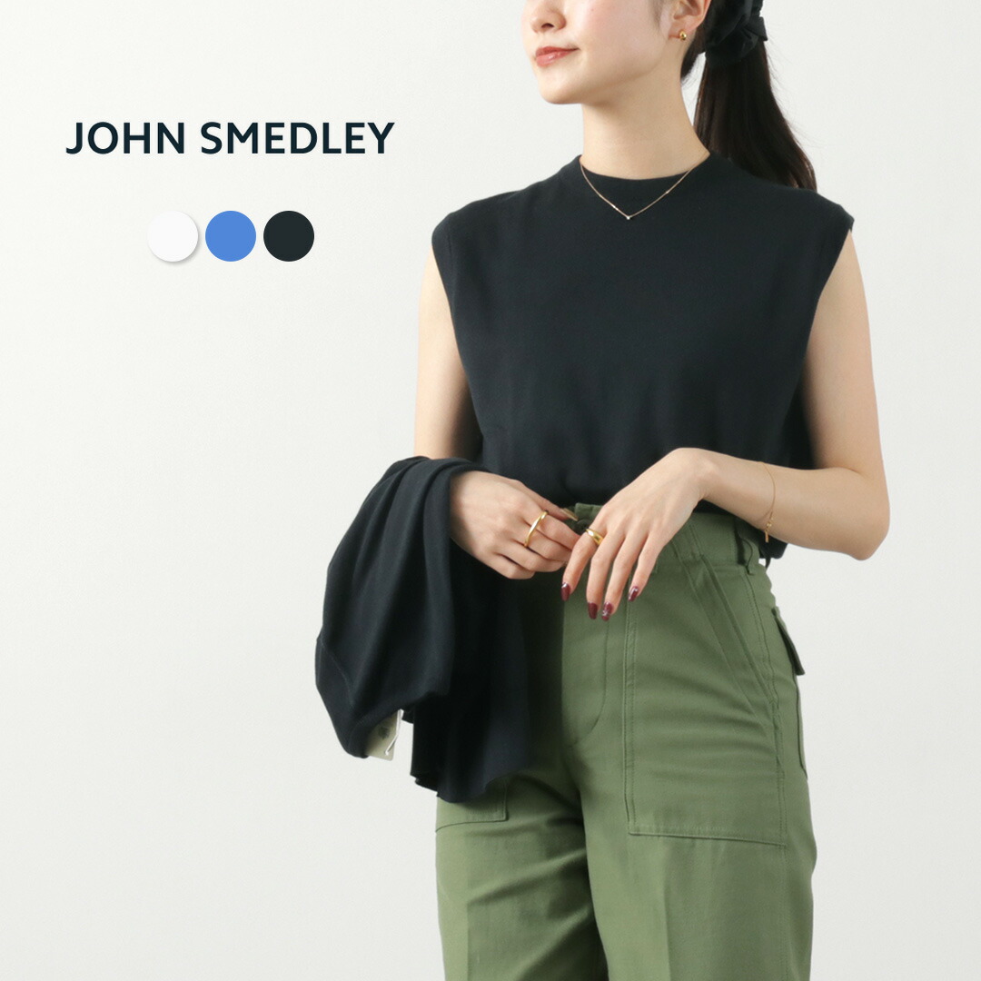 JOHN SMEDLEY【ジョンスメドレー】フレンチスリーブニット(黒)美品 JOHN SMEDLEY SMEDLEY【ジョンスメドレー】フレンチスリーブ
