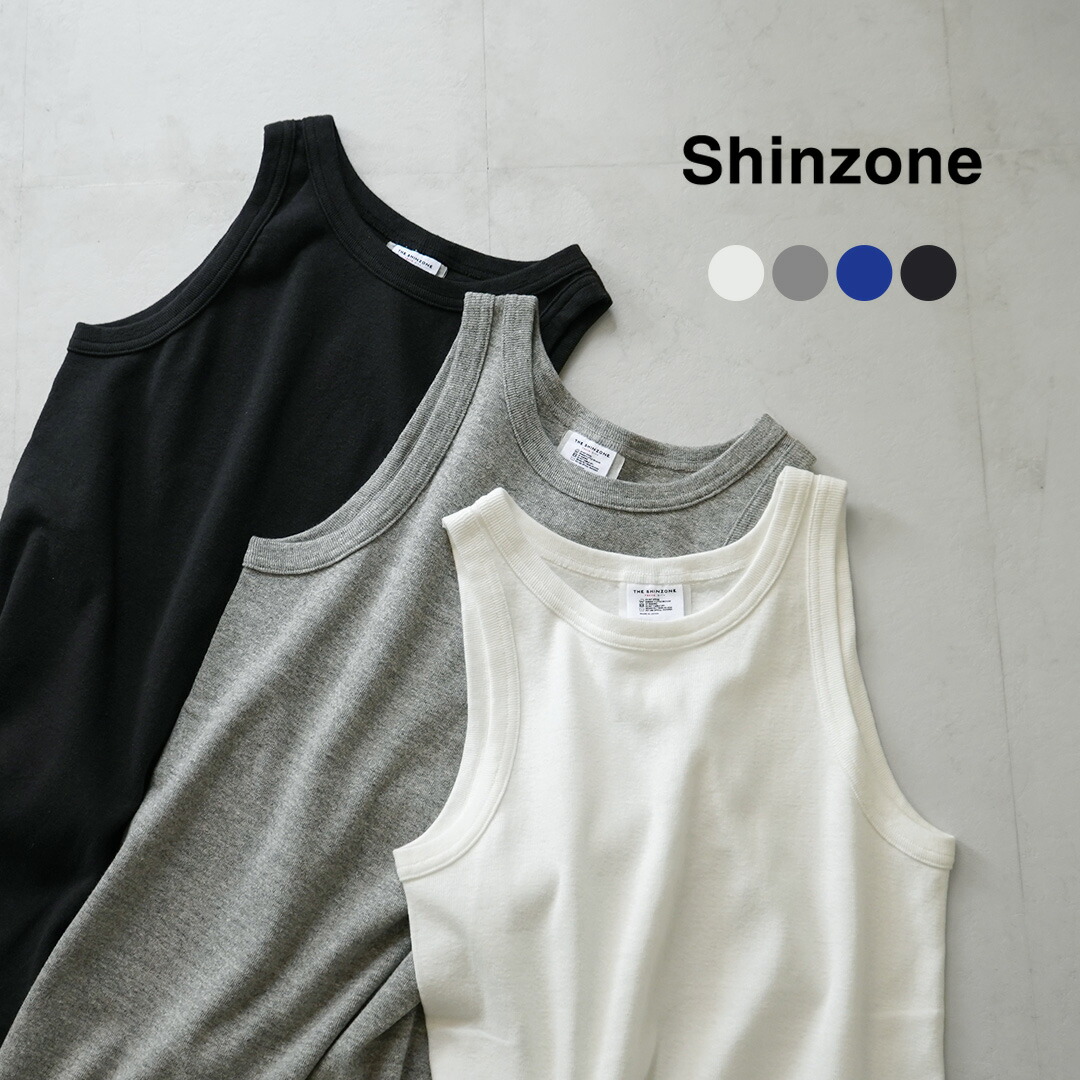 【専用】THE SHINZONE スリーブレス タンクトップ 白とグレー 楽天市場】SHINZONE（シンゾーン） サーキュラー リブ スリーブ