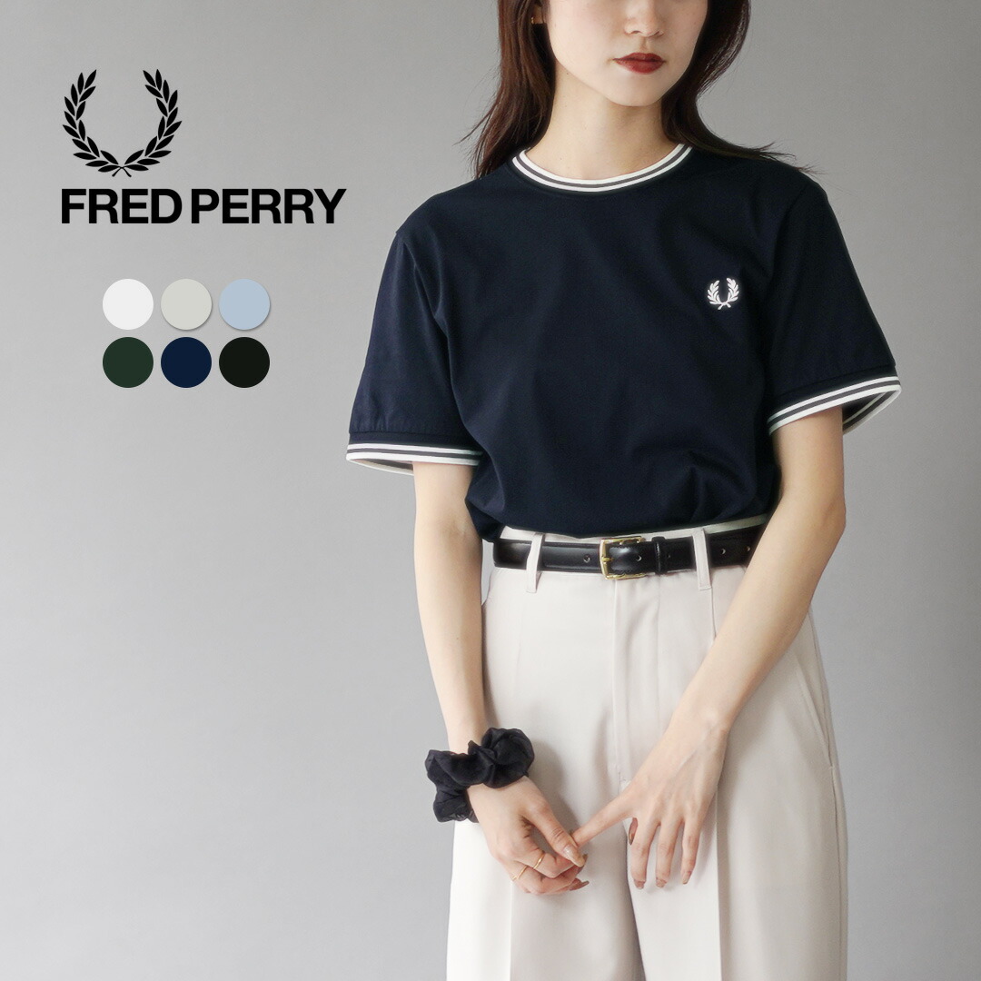 FRED PERRY（フレッドペリー） G1142 クルーネック Tシャツ / レディース トップス カットソー 半袖 ロゴ 楽天市場】FRED PERRY/フレッドペリー CREW NECK T-SHIRT G1142