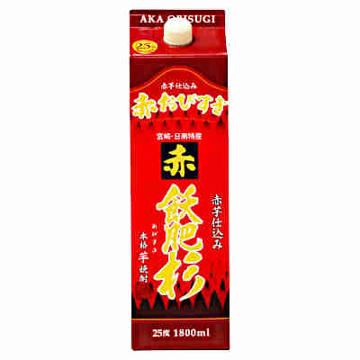 【2ケース】赤　飫肥杉　芋　25度　井上酒造　1.8L　パック　6本入×2