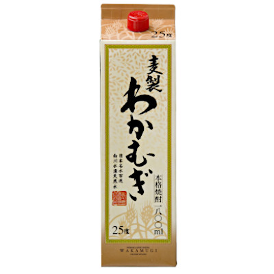 【1ケース】高千穂　刈干　わかむぎ　麦　25度　1.8L　パック　6本入