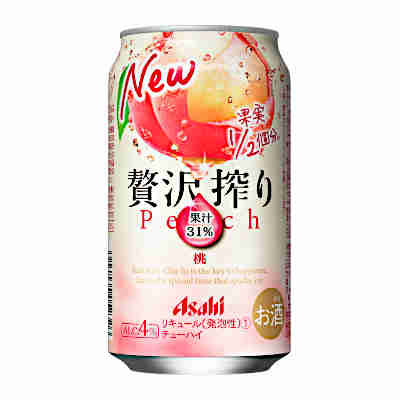 【2ケース】贅沢搾り　桃　アサヒ　350ml　缶　24本×2