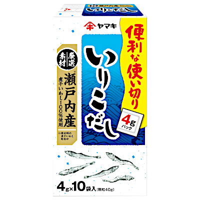 【1ケース】瀬戸内産いりこだし　4gX10パック　ヤマキ　60個入