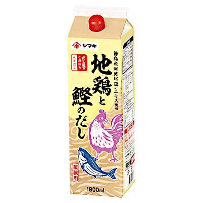 【1ケース】八方だし 地鶏と鰹のだし ヤマキ 1.8L パック 6本入｜ショップダイヘイ店