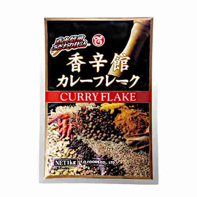 【1ケース】香辛館カレーフレーク　テーオー食品　1kg　12個入