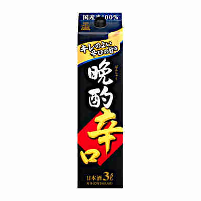 【1ケース】晩酌 辛口 日本盛 3L パック 4本入