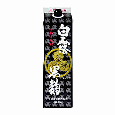 【2ケース】白露 黒麹 芋 25度 白露酒造 1.8L パック 6本入&times;2｜問屋ダイヘイ支店