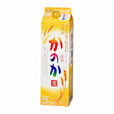 【２ケース】かのか　麦　25度　アサヒ　1.8L(1800ml) パック　6本入×2ケース