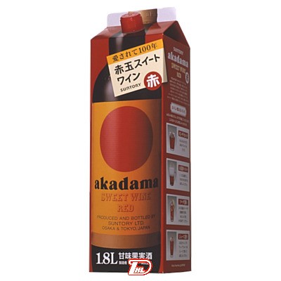【2ケース】赤玉スイートワイン 赤 サントリー 1.8Lパック 6本×2|問屋ダイヘイ支店