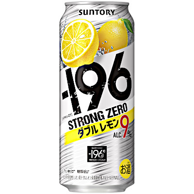 【2ケース】-196℃　ストロングゼロ　ダブルレモン　サントリー　500ml缶　24本入×2
